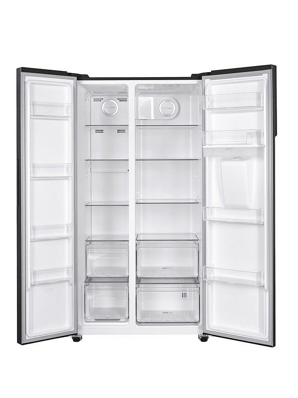 Hoover HHSBSO-6174BWDK-1 American style fridge freezer with non plumbed water dispenser - Black - Image 3